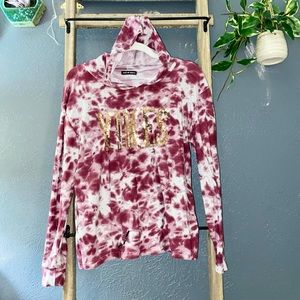 💚💰 2/$50 DEAL   
WOMENS TIE DYE “YIKES” HOODED SWEATSHIRT